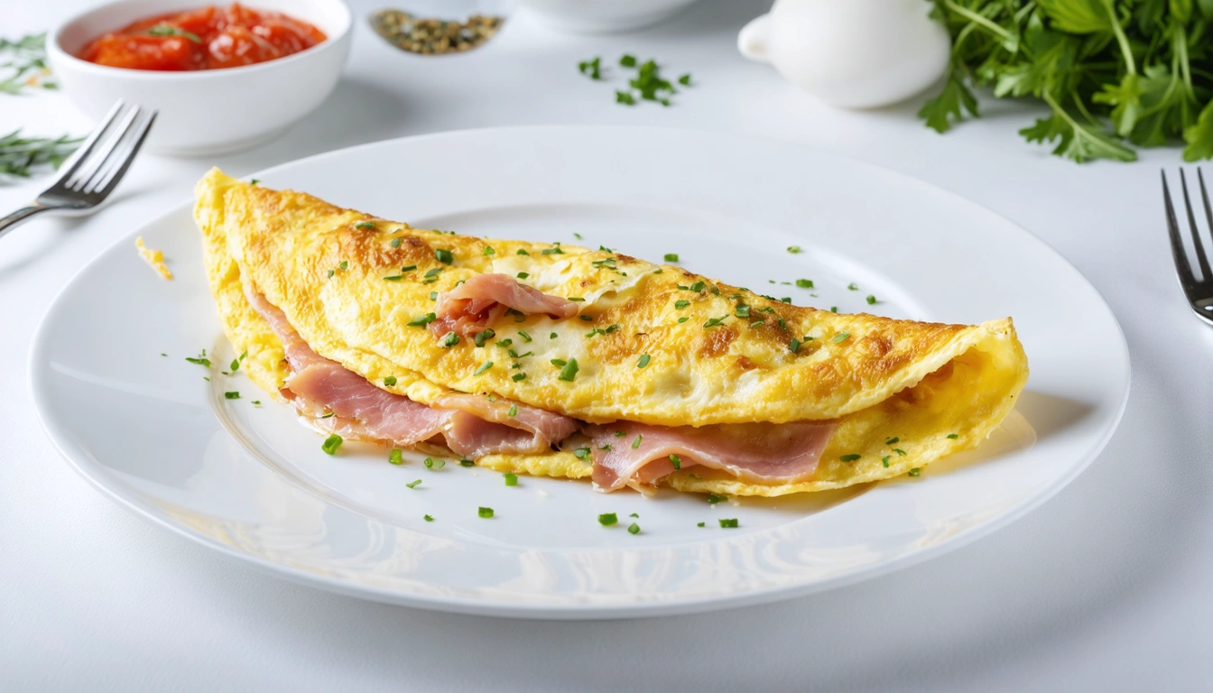 omelette prosciutto